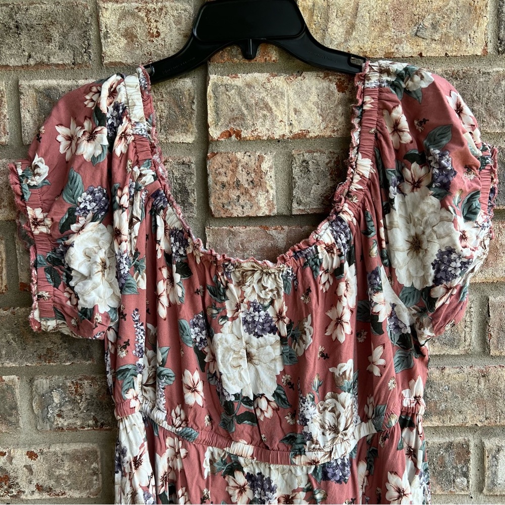 🍒💣 Torrid floral peasant style dress - Picture 7 of 13